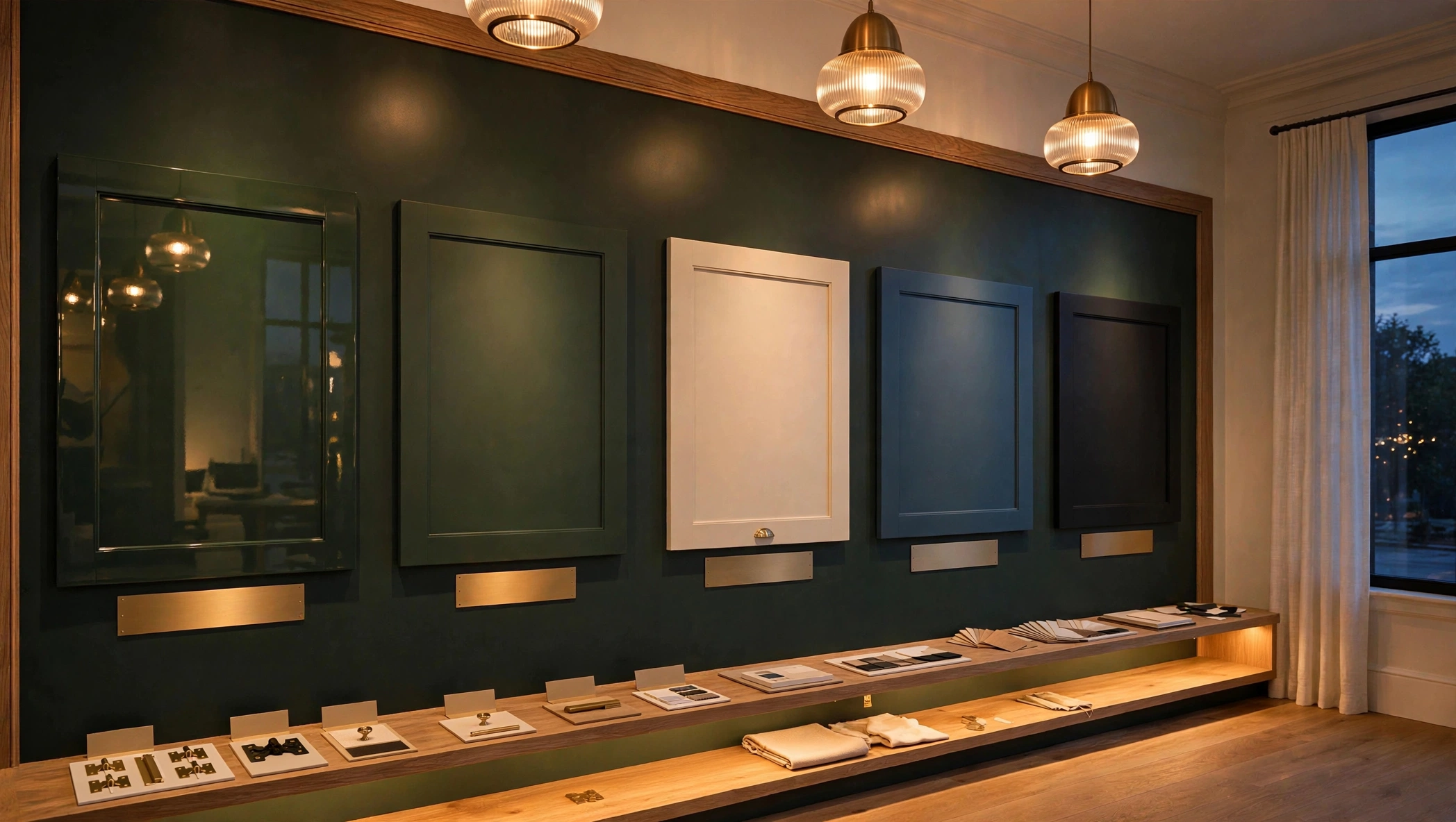 Cabinet gallery in warm evening light